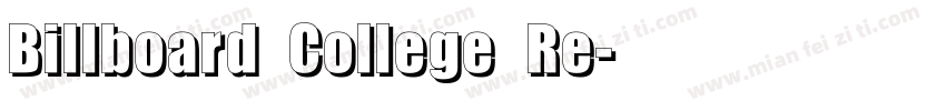 Billboard College Re字体转换